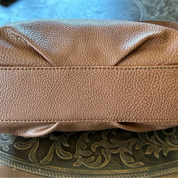 Rare Relic Vintage 1992 Brown Leather Handbag Purse - Adjustable Shoulder Strap - Picture 15 of 16